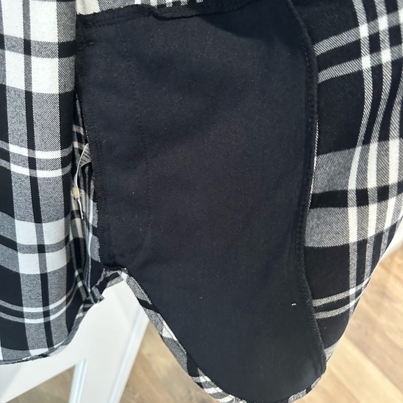 Jachs Girlfriend Flannel Button Front Shirt Size S Black and White - Picture 12 of 12